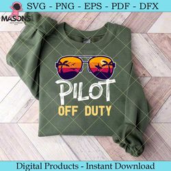 pilot of duty funny summer gifts shirt