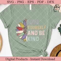 Love Yourself and Be Kind  Retro SVG