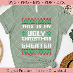 Christmas Ugly Sweater SVG Design