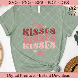 Kisses Retro SVG.