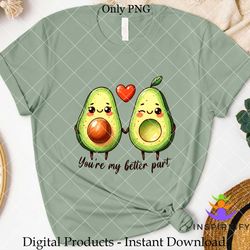 Cute Avocado Cartoon PNG