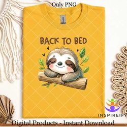 Sleeping Sloth Sublimation Design