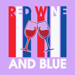 4th July Red Wine and Blue USA Flag