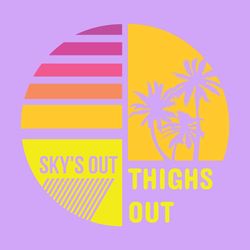 skys out thighs out retro 80s