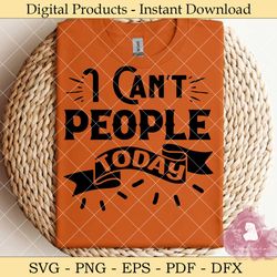 I Can't People Today – Anti Social SVG