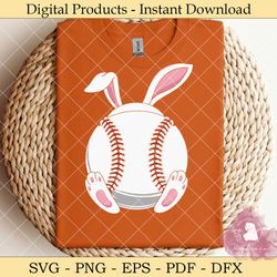 Baseball Bunny Ears Funny Easter