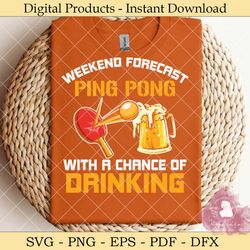 Funny Beer Pong Playing Table Tennis