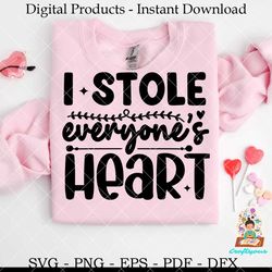 i stole everyone’s heart baby svg
