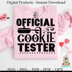 Official Cookie Tester  Christmas SVG