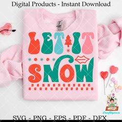 Let It Snow  Christmas SVG