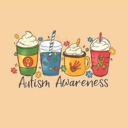 Autism Awareness Day Coffee Cups Png