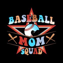 Baseball Mom Squad PNG Design
