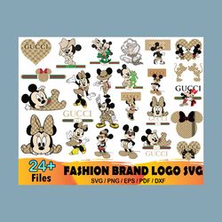 Mickey 24 Gucci Logo Bundle SVG