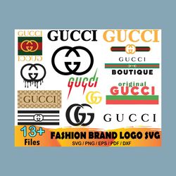 13 Gucci Brand Logo SVG Bundle