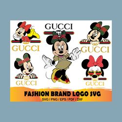 5 Gucci Minnie Logo Bundle SVG