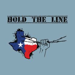 Texas Hold The Line Barbed Wire SVG