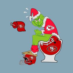 Grinch Chiefs And San Francisco 49ers SVG