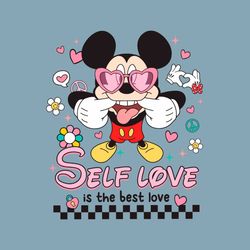 Self Love Is The Best Love Mickey Mouse SVG