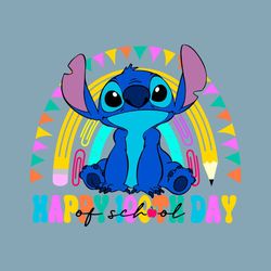 Happy 100th Days Of School Cute Stitch SVG