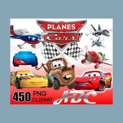 450 Files Cars Disney Bundle PNG