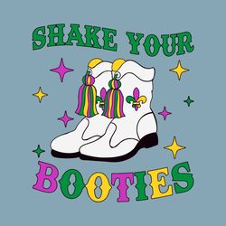 Retro Shake Your Booties Mardi Gras SVG