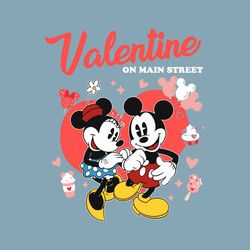 Valentine On Main Street Disney Couple SVG