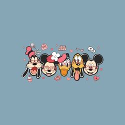 Groovy Mickey and Friend Valentines Day PNG