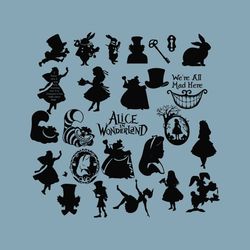 Vintage Alice In Wonderland SVG Bundle