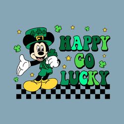 Happy Go Lucky Mickey St Patricks Day SVG