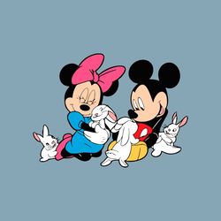 Disney Easter Mickey Minnie Bunny SVG