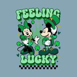 Disney Mickey Minnie Feeling Lucky SVG