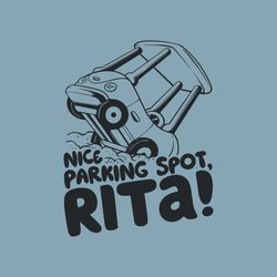 Vintage Bluey Nice Parking Spot Rita SVG