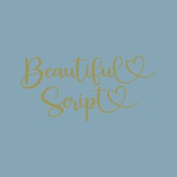 Beautiful Script Font, Script Font,Font with Hearts,Font with Tails,Heart Font,Wedding Font,Cursive Font,Font for Cricut
