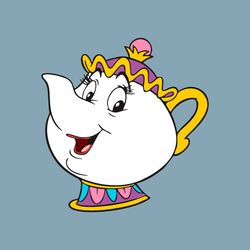 QualityPerfectionUS Digital Download Beauty and the Beast Mrs. Potts PNG, SVG File for Cricut, HTV, Instant Download
