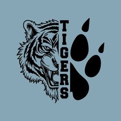Tigers Svg Png , Tiger Head , Tigers Mascot Svg , Tiger Shirt , Tiger Clipart , Heat Transfer Design , Digital Download