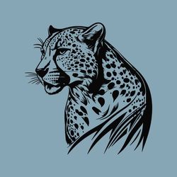 Cheetah Svg, Cheetah Clipart, Cheetah Png, Cheetah Head, Cheetah Cut Files For Cricut , Cheetah Silhouette, Animals Silh
