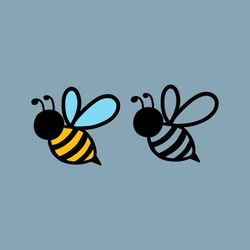 Bee SVG PNG, Bumble Bee, Honey Bee Svg, Layered Cut File, Bee Clip Art, Silhouette Cricut Instant Download