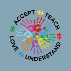 Autism Awareness Shirt Svg Png, Teach Accept Understand Love Svg, Neurodivergent Png, Special Ed Gift, Autism Support Sv