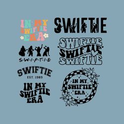 Swiftie SVG Bundle, In My Swiftie Era SVG, Swiftie EST 1989 Svg, Swiftie Silhouette Fan Gift, Cute Swiftie Svg