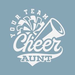 Cheer Aunt Svg, Png Dxf Eps, Cheerleader Aunt Shirt, Megaphone Svg, Pom Pom, Cricut Cut Files, Silhouette, Sublimation,