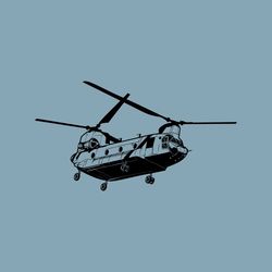 CH47 Chinook SVG file | Helicopter Svg | Chopper Svg | Helicopter Clipart | Army Military Svg | Svg Files for Cricut an
