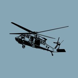 Black Hawk Helicopter SVG | Helicopter Svg | Chopper Svg | Helicopter Clipart | Army Military Svg | Svg Files for Cricut