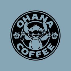 Ohana Coffee SVG, Stitch SVG, Stitch PNG