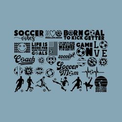 Soccer Svg Bundle, Soccer Ball Monogram Svg, Soccer Player Svg, Soccer Shirt Svg, Soccer Mom Life Svg, Soccer Svg Design