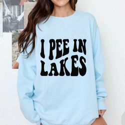 I Pee In Lakes SVG, Funny Swimming SVG, Lakes Svg, Swimming Svg, Cricut Cut File, Silhouette, Svg Eps Png