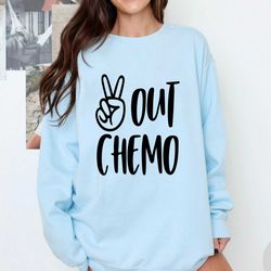 Peace Out Chemo SVG PNG DXF Cut Files, Cancer Svg, Chemo Shirt, Chemotherapy, Cancer Ribbon Svg, Cancer Awareness