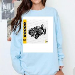 Hot Rod Skeleton SVG | Retro Car SVG | Automobile Engine Auto Garage Shop Vehicle Ride | Cutting File Clipart Vector Dig