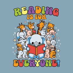 Reading is for Everyone Bookish SVG
