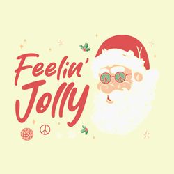 Feelin' Jolly Hippie Santa Claus