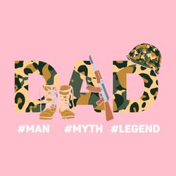 Dad Man Myth Legend Leopard Father's Day